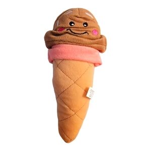 Zippypaws Ice Cream Cone Dog Toy‎ squeakie plush